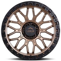 Lock Off-Road Combat Matte Bronze Wheels 17x9