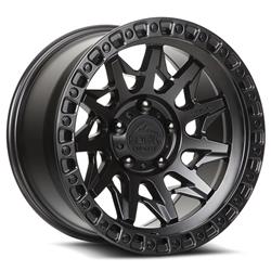 Lock Off-Road Lunatic Matte Black Wheels 17x9