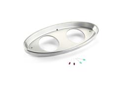 Lokar Billet Aluminum Oval Gauge Panel Dash Inserts for 1932 MODEL B, MODEL BB, SEDAN DELIVERY - BDI-9129