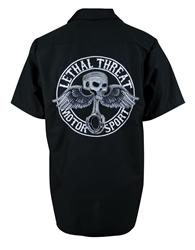 Lethal Threat Piston Angel Embroidered Mechanic's Shirt FE50150XL