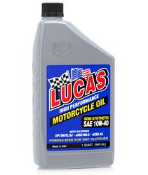 10w40 Lucas High Performance Motorcycle Oil 10744