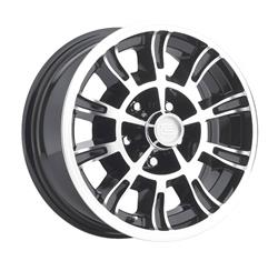 Legendary Wheels GT6 Black Machined Wheels 15x7
