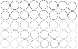 MAHLE Original Piston Rings 08320N0