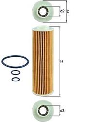 Mahle Original Oil Filters for 2012-2015 C250, SLK250 - OX 183/5D