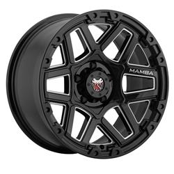 Mamba Off-Road Alloys Type M23 Gloss Black Wheels with Machined Accents