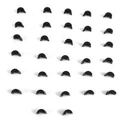 Howards 10-Degree 1-Groove 3/8" Valve Stem Locks – Forged Steel (Set Of 16)