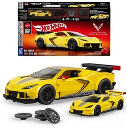 1:32 Scale HOT WHEELS® 2020 Corvette C8.R and Brick Shop Building Set JKR19