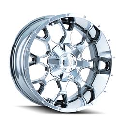 Mayhem Warrior 8015 Series Chrome Wheels 20x9