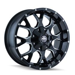 Mayhem Warrior 8015 Series Matte Black Wheels 20x9