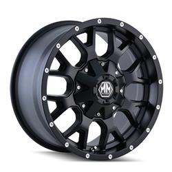 Mayhem Warrior 8015 Series Matte Black Wheels 18x9