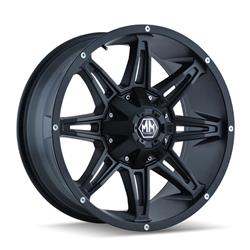 Mayhem Rampage 8090 Series Matte Black Wheels 20x10