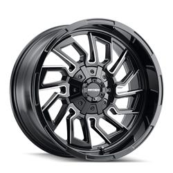 Mayhem Flywheel 8111 Gloss Black Wheels with Milled Accents 20x9