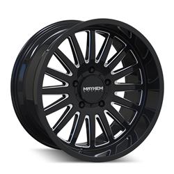 Mayhem Utopia 8114 Gloss Black Wheels with Milled Accents 20x9