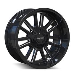 Mayhem Apollo 8115 Series Gloss Black Wheels with Milled Accents 20x9