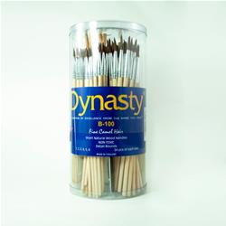 Mack Brush Company Dynasty Camel Hair Watercolor Brush Assortments B-100