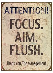 Focus Aim Flush Aluminum Sign ALM16-BF13