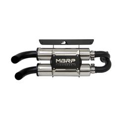 MBRP PowerTech4 Dual Slip-On 304 Stainless Steel  Inch Muffler AT-9516PT