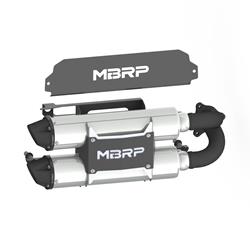 MBRP PowerTech4 Dual Slip-On 304 Stainless Steel  Inch Muffler AT-9524PT