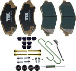 Mevotech TTX Premium Ceramic Brake Pads for 2012-2015 C/V, 2007-2017 WRANGLER, 2018 WRANGLER JK - TXBPC1273