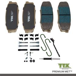 Mevotech TTX Premium Met Brake Pads TXBPM1304