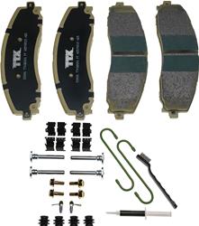Mevotech TTX Premium Met Brake Pads for 2013-2024 F-250 SUPER DUTY, 2012-2024 F-350 SUPER DUTY, 2013-2016 F-450 SUPER DUTY - TXBPM1691