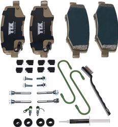 Mevotech TTX SuperMet Brake Pads for 2007-2017 WRANGLER, 2018 WRANGLER JK - TXBSM1274