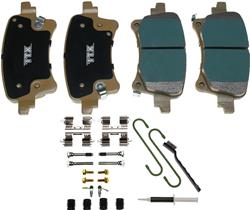 Mevotech TTX SuperMet Brake Pads for 2020-2025 GLADIATOR, 2021-2025 WRANGLER - TXBSM2233