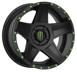Monster Energy Limited Edition 648MB Black Wheels with Machined Accents 20x10