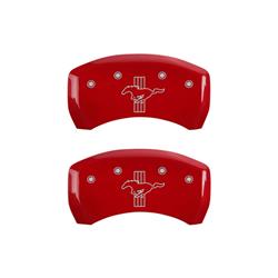 MGP Red Caliper Covers for 2005-2014 MUSTANG - 10010RMB2RD