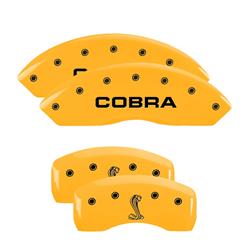 MGP Yellow Caliper Covers for 1997-2004 MUSTANG - 10017SCNKYL