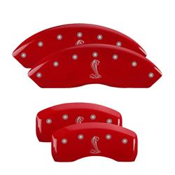MGP Red Caliper Covers for 1997-2004 MUSTANG - 10017SSNKRD
