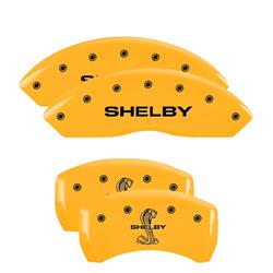 MGP Yellow Caliper Covers for 2010-2014 MUSTANG - 10198SSBYYL