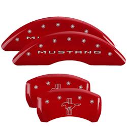 MGP Red Caliper Covers for 2015-2023 MUSTANG - 10201SMB2RD