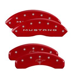 MGP Red Caliper Covers for 2015-2023 MUSTANG - 10202SMB2RD