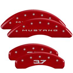 MGP Red Caliper Covers for 2015-2023 MUSTANG - 10204SM32RD