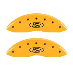 MGP Yellow Caliper Covers for 1997-2002 E-150 ECONOLINE - 10234FFRDYL