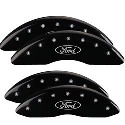 MGP Black Caliper Covers for 2013-2023 F-250 SUPER DUTY, F-350 SUPER DUTY - 10235SFRDBK