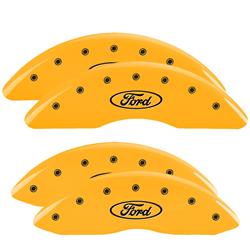 MGP Yellow Caliper Covers for 2013-2023 F-250 SUPER DUTY, F-350 SUPER DUTY - 10235SFRDYL