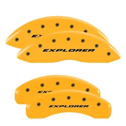 MGP Yellow Caliper Covers for 2016-2017 EXPLORER - 10243SXPLYL