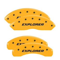 MGP Yellow Caliper Covers for 2020-2025 EXPLORER - 10252SEXPYL