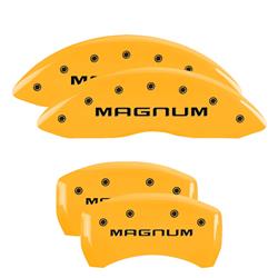 MGP Yellow Caliper Covers for 2009-2010 CHALLENGER, 2006-2010 CHARGER, 2005-2008 MAGNUM - 12001SMGMYL