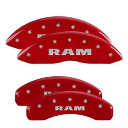 MGP Red Caliper Covers for 2007-2009 DURANGO, 2006-2010 RAM 1500 - 12043SRAMRD