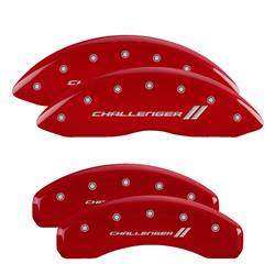 MGP Red Caliper Covers for 2008-2020 CHALLENGER, 2006-2018 CHARGER, 2006-2008 MAGNUM - 12088SCL1RD