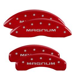 MGP Red Caliper Covers for 2008-2020 CHALLENGER, 2006-2018 CHARGER, 2006-2008 MAGNUM - 12088SMGMRD