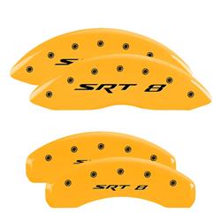 MGP Yellow Caliper Covers for 2008-2020 CHALLENGER, 2006-2018 CHARGER, 2006-2008 MAGNUM - 12088SSR8YL