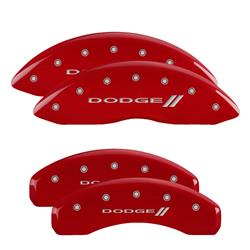MGP Red Caliper Covers for 2003-2006 DURANGO, 2002-2005 RAM 1500, 2002-2003 RAM 1500 VAN - 12134SDD3RD