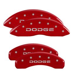 MGP Red Caliper Covers for 2003-2006 DURANGO, 2002-2005 RAM 1500, 2002-2003 RAM 1500 VAN - 12134SDODRD