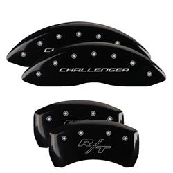 MGP Black Caliper Covers for 2011-2023 CHALLENGER, CHARGER - 12162SCBRBK
