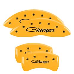 MGP Yellow Caliper Covers for 2011-2023 CHALLENGER, CHARGER - 12181SCHSYL
