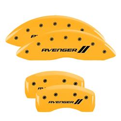 MGP Yellow Caliper Covers for 2008-2014 AVENGER, 2007-2012 CALIBER - 12192SAV1YL